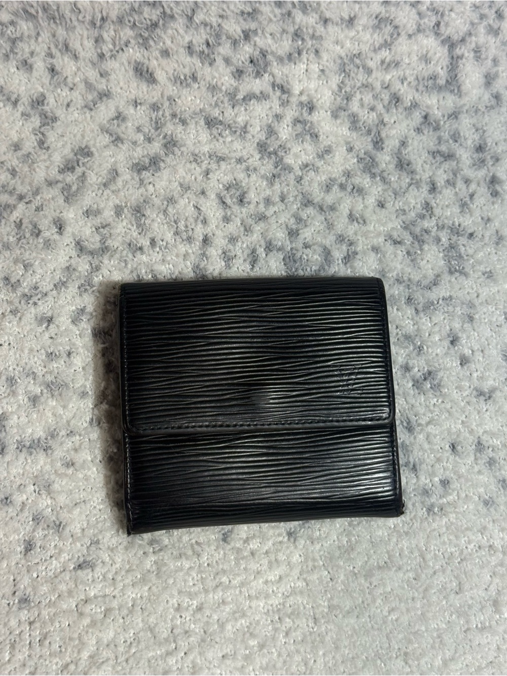Louis Vuitton Epi Black Leather Trifold Wallet